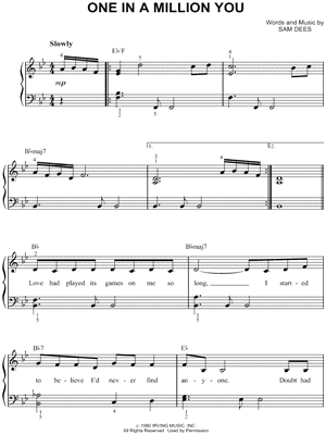 One In a Million You