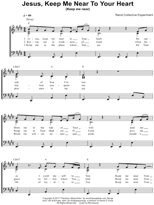 Jesus, Keep Me Near To Your Heart (Keep Me Near)