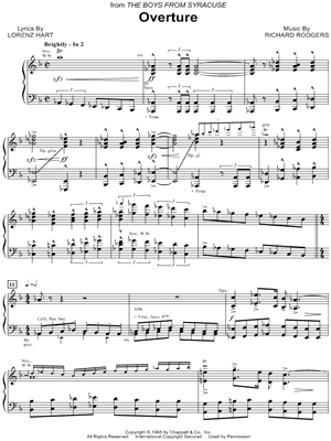 Overture from The Boys from Syracuse
