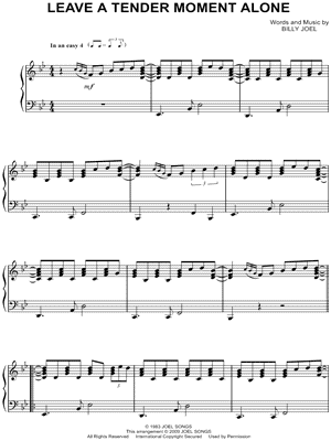 Leave a Tender Moment Alone