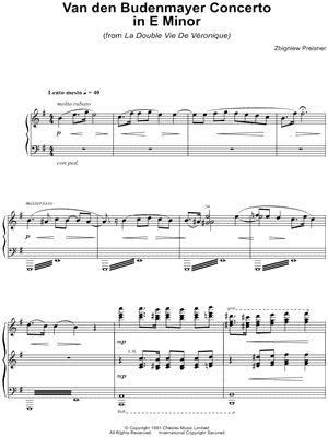 Van Den Budenmayer Concerto In E Minor