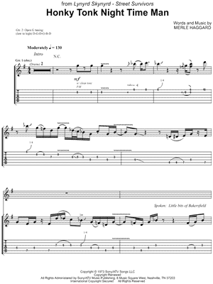 Honky Tonk Night Time Man