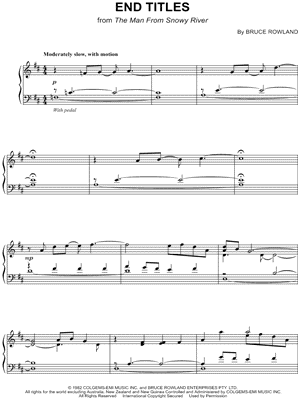 End Titles, from The Man From Snowy River