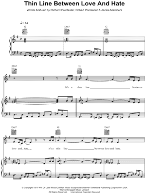 Thin Line Between Love and Hate