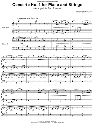 Concerto No. 1 for Piano and Strings