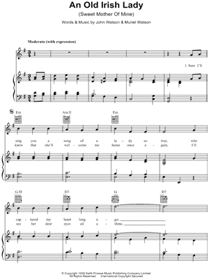 An Old Irish Lady (Sweet Mother Of Mine)