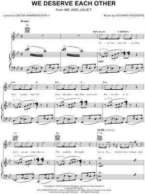 We Deserve Each Other