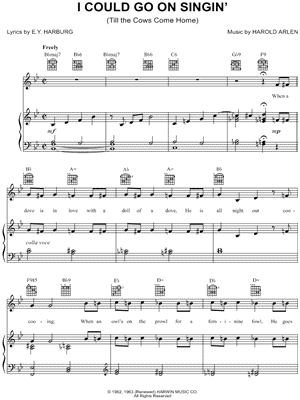 I Could Go On Singin' (Till the Cows Come Home)