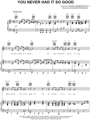 You Never Had It So Good