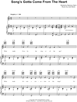 Song's Gotta Come From the Heart