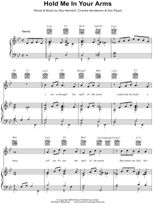 Hold Me In Your Arms