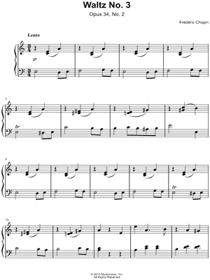 Waltz No. 3 (Opus 34, No. 2)