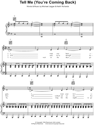 Tell Me (You're Coming Back)