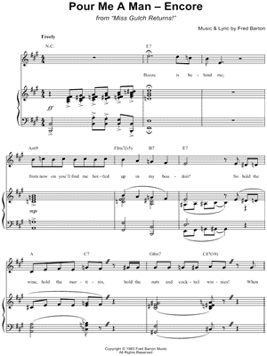 Pour Me a Man - Encore