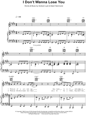 I Don't Wanna Lose You