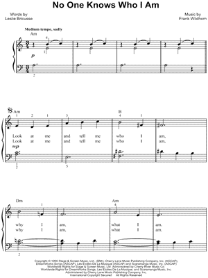 No One Knows Who I Am