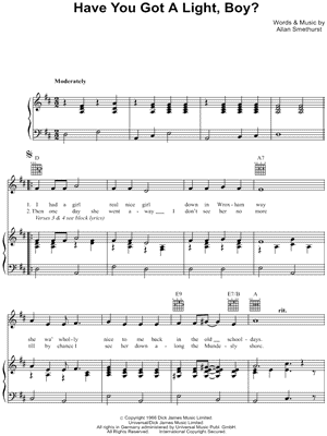 Have You Got a Light, Boy?