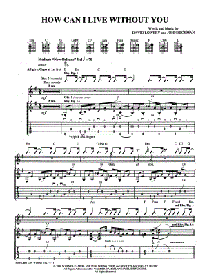 How Can I Live Without You