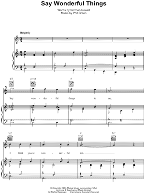 Say Wonderful Things