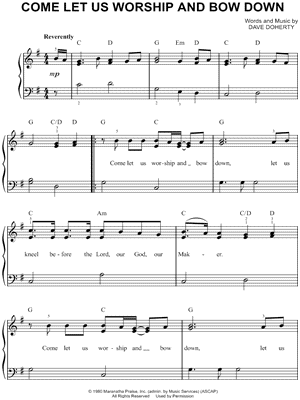 Come, Let Us Worship and Bow Down