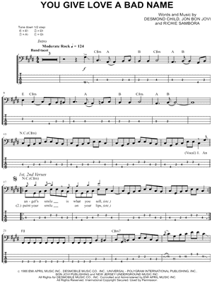 You Give Love a Bad Name