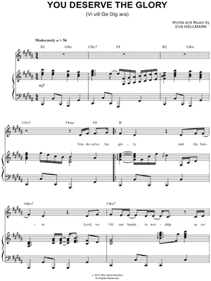 You Deserve the Glory