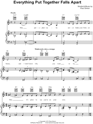 Everything Put Together Falls Apart