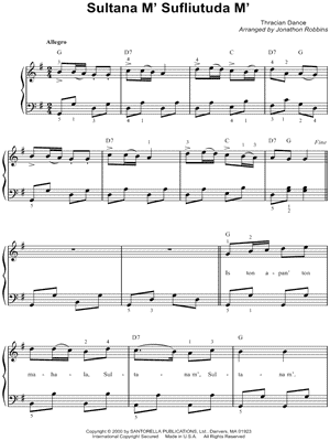 Sultana M' Sufliutuda M' (Thracian Dance)