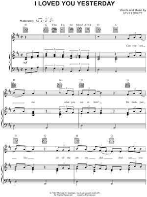 I Loved You Yesterday