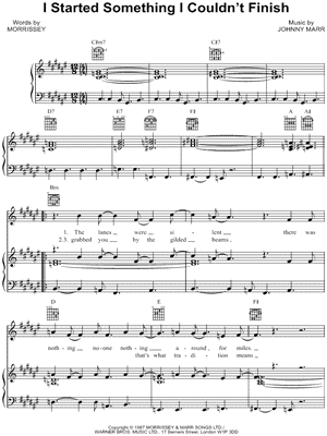 I Started Something I Couldn't Finish