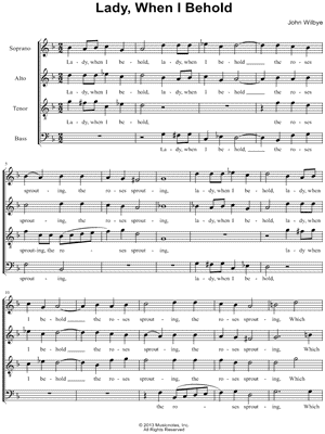 Lady, When I Behold