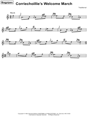 Corriechoillie's Welcome March