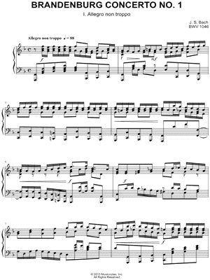 Brandenburg Concerto No. 1: I. Allegro