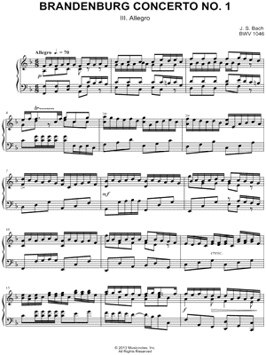 Brandenburg Concerto No. 1: III. Allegro