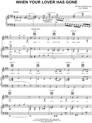 When Your Lover Has Gone