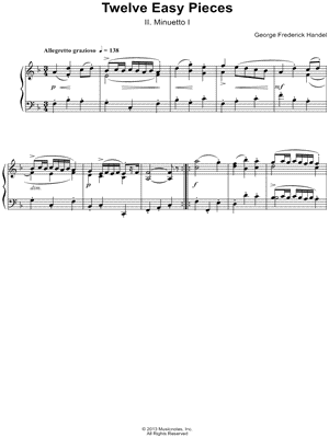 Twelve Easy Pieces: II. Minuetto I