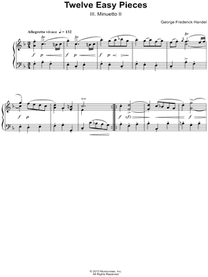 Twelve Easy Pieces: III. Minuetto II