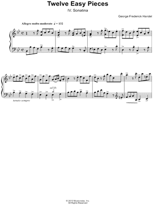 Twelve Easy Pieces: IV. Sonatina