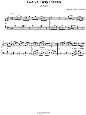 Twelve Easy Pieces: VI. Giga