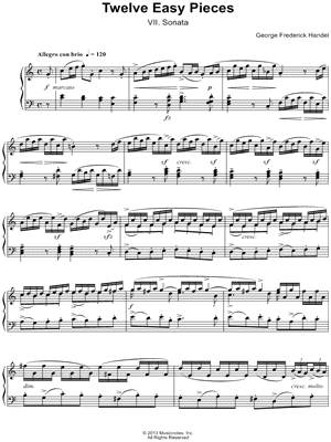 Twelve Easy Pieces: VII. Sonata