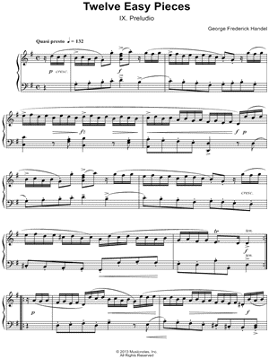 Twelve Easy Pieces: IX. Preludio