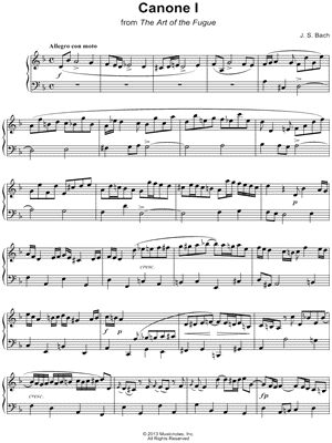 The Art of the Fugue: Canone I