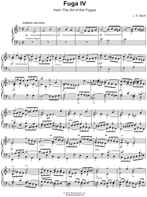 The Art of the Fugue: Fuga IV