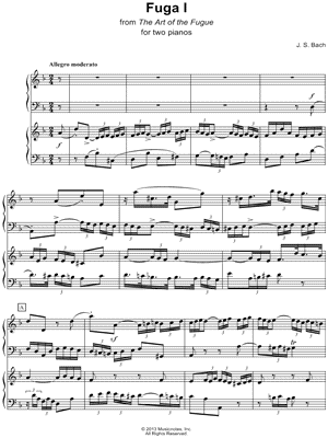 The Art of the Fugue: Fuga I