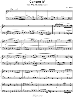 The Art of the Fugue: Canone IV