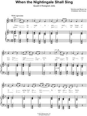 When the Nightingale Shall Sing