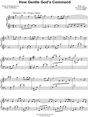 How Gentle God's Command