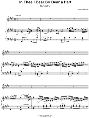 In Thee I Bear So Dear a Part (Sympathy)