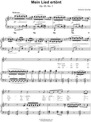 Gypsy Songs, Op. 55, No. 1: Mein Lied ertönt