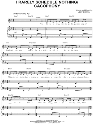 I Rarely Schedule Nothing / Cacophony